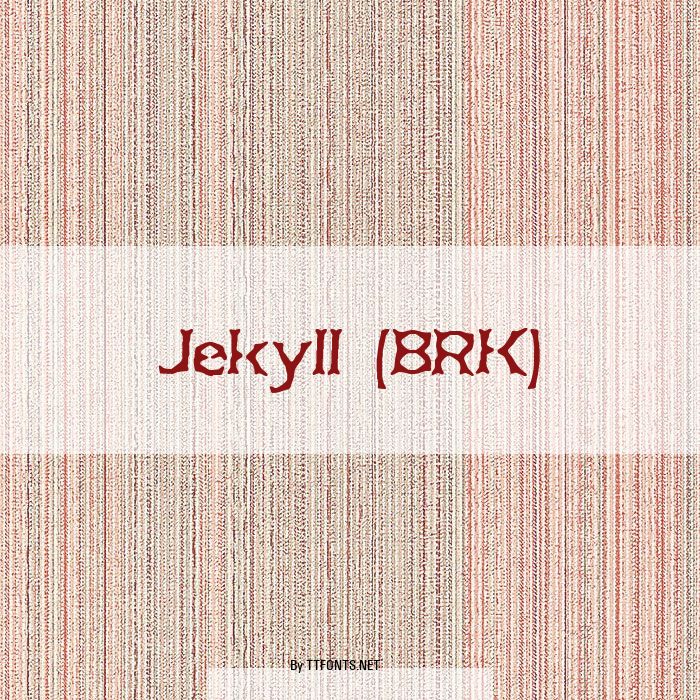 Jekyll (BRK) example